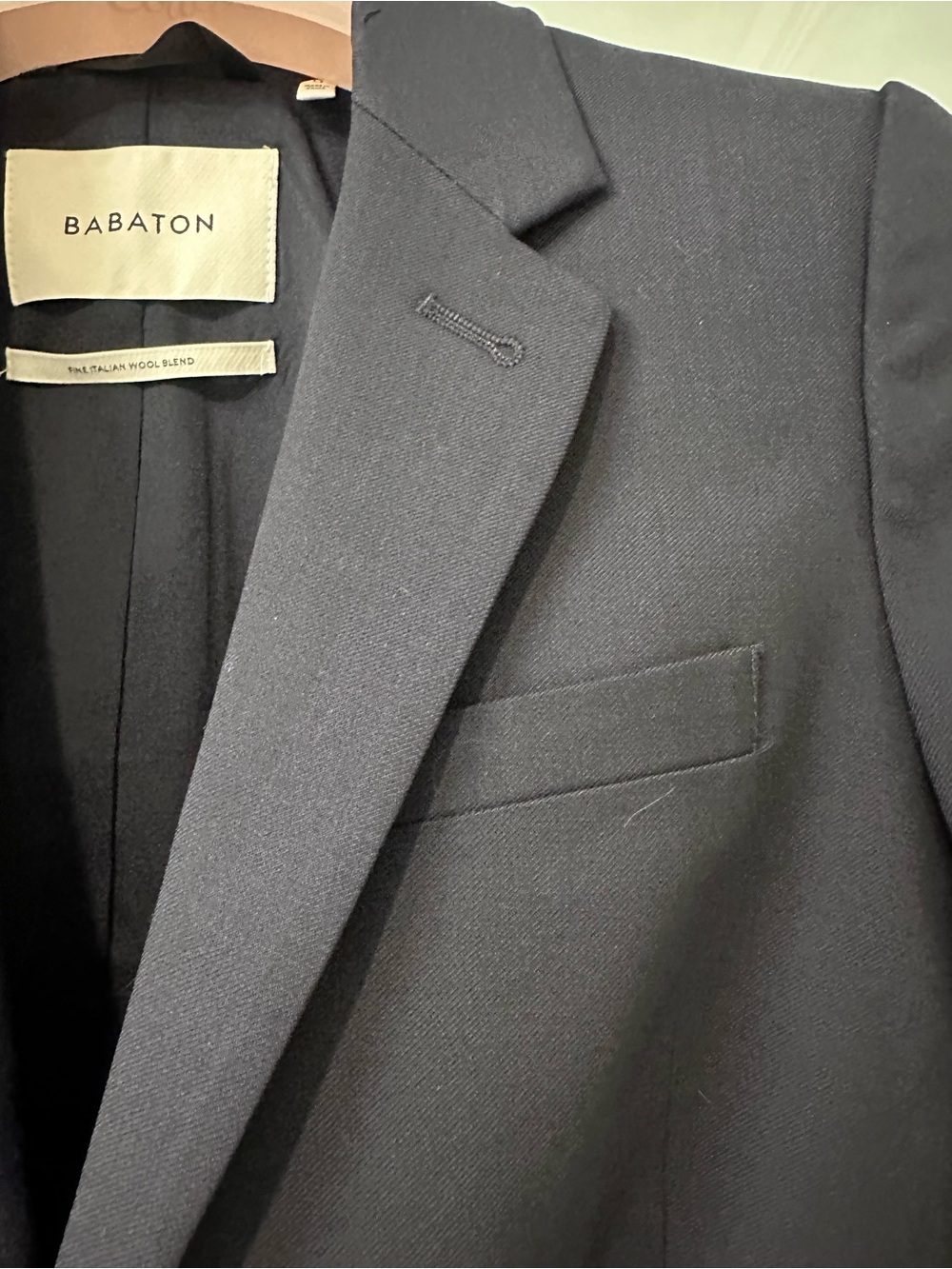Aritzia Babaton Deep Navy Tailored Suit Jacket & Pants set size 0/00 - Picture 7 of 11